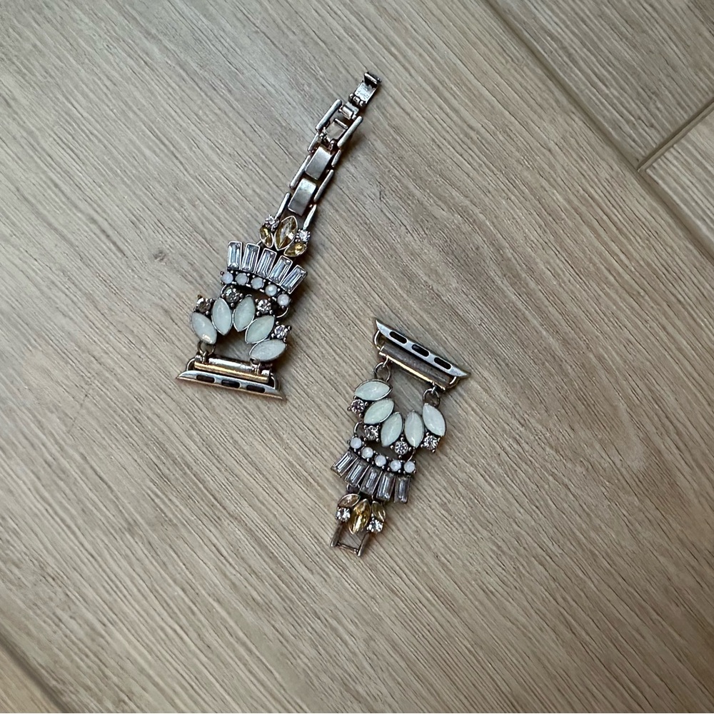 COPPER ROBIN Gatsby Antique Silver Apple Watch Band